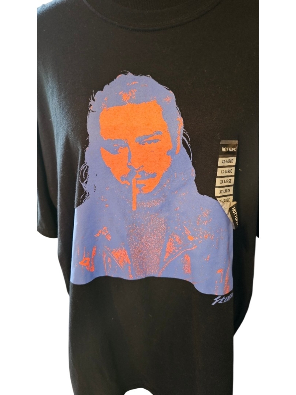 NWT Post Malone Graphic Band Tee 2XL Black Hot Topic Concert Tour Shirt Oversize